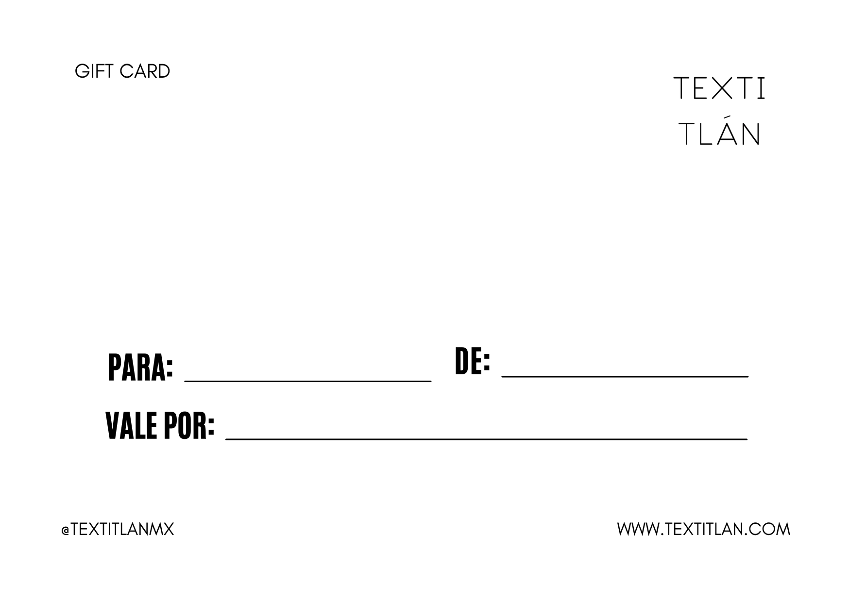 Tarjeta de Regalo